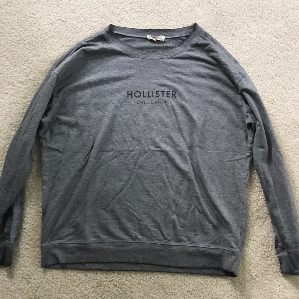 Hollister California gray long sleeve shirt